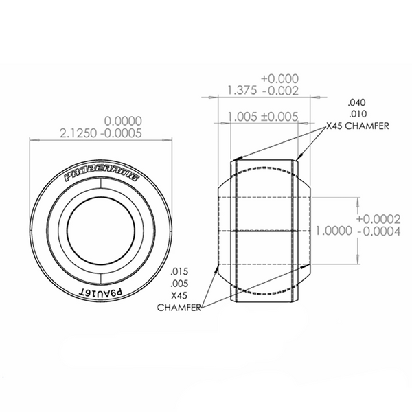 Pro 9 Series Spherical Bearing | 1" Bore x 2.125 Race | Stainless Steel - PROBEARING