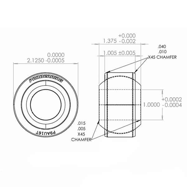 Pro 9 Series Spherical Bearing | 1" Bore x 2.125 Race | Stainless Steel