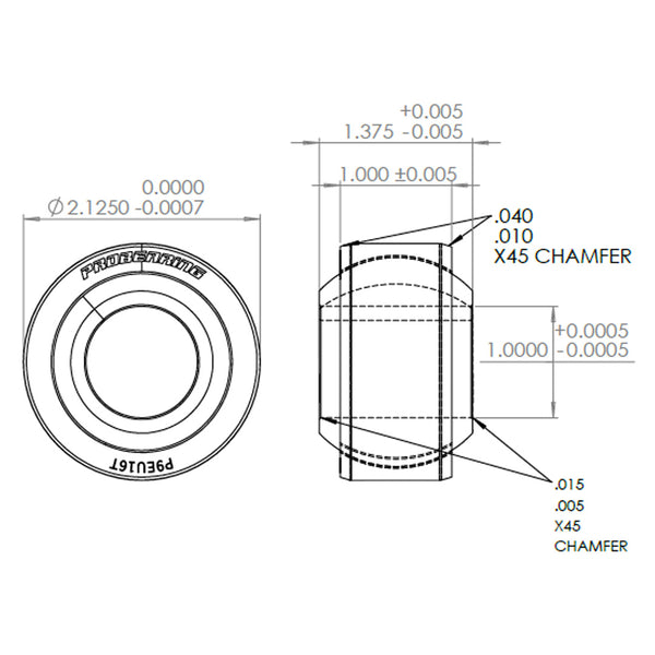 Pro 9 Series Spherical Bearing | 1" Bore x 2.125 Race | 4140 Alloy Steel