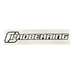 12" Die Cut Logo Sticker (White) - PROBEARING